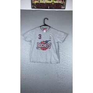 Vintage Houston Rockets Shirt Boys Small Gray NBA Basketball Francis 3 Reebok